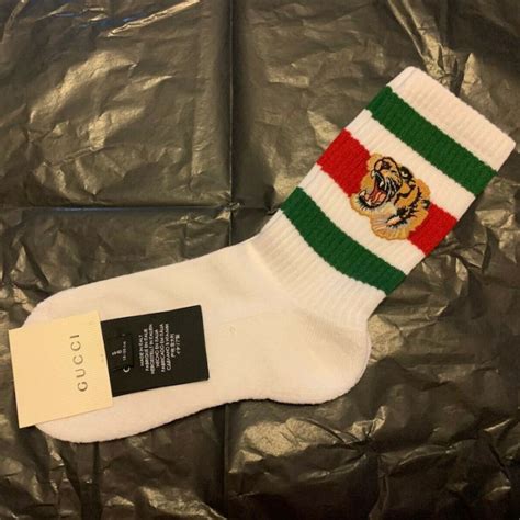 pink and black gucci socks|gucci tiger socks.